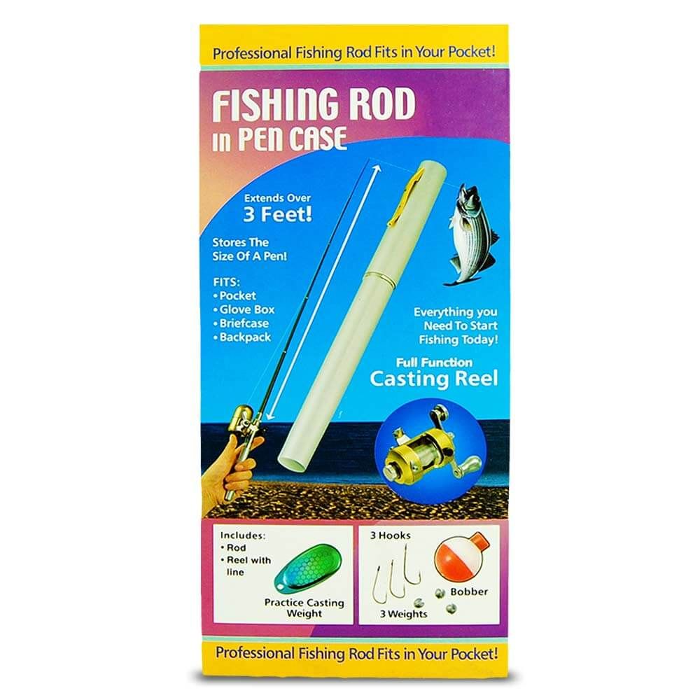 ペンのリールで釣りをするためのミニペン釣り竿-最大1メートルの伸縮式