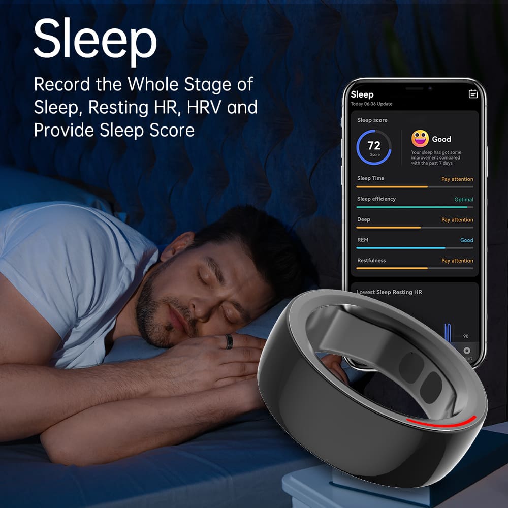睡眠モニタリング スマートリング AI インテリジェント