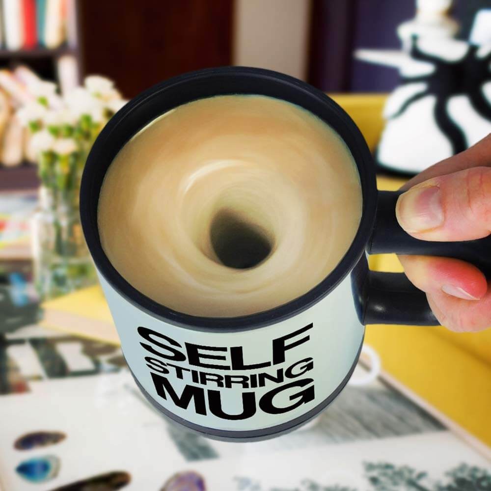 コーヒー用自動磁気マグカップ自己混合マグ