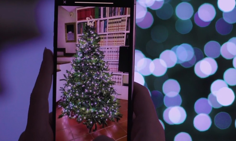 アプリ制御のクリスマスツリー