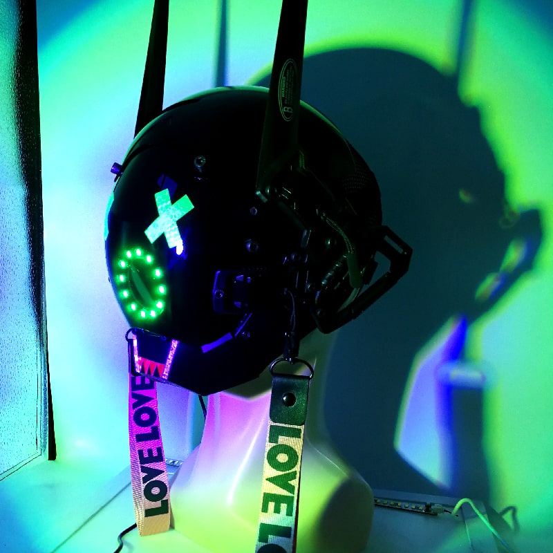 LED照明付きLEDパーティーヘルメット
