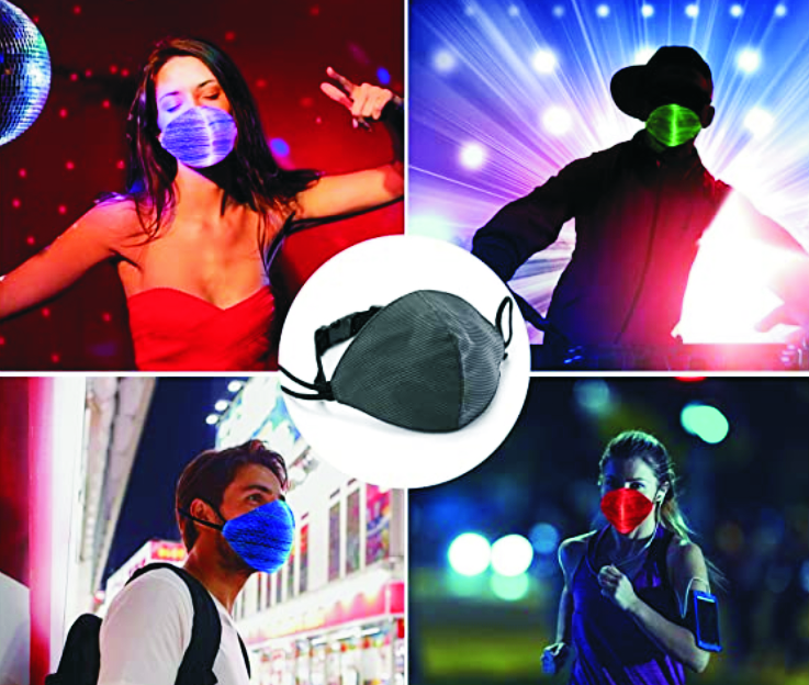 LEDライトアップ保護マスク