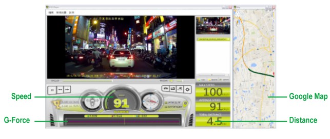 車のカメラ-GPSデータ