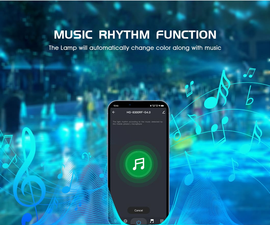音楽を介したtuyaアプリコントロール