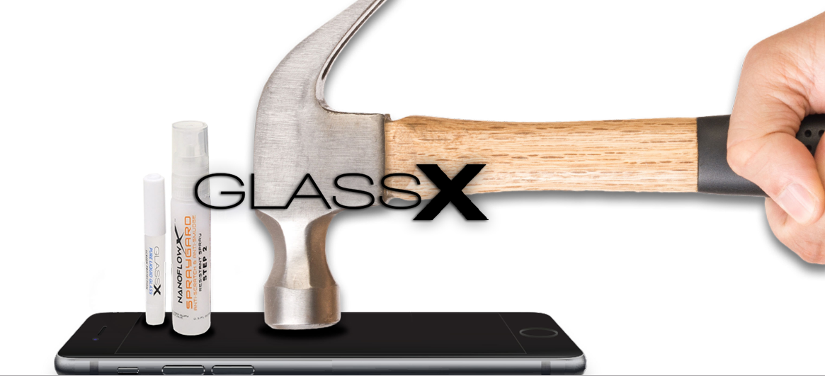 Smartphone GlassXのための目に見えない保護