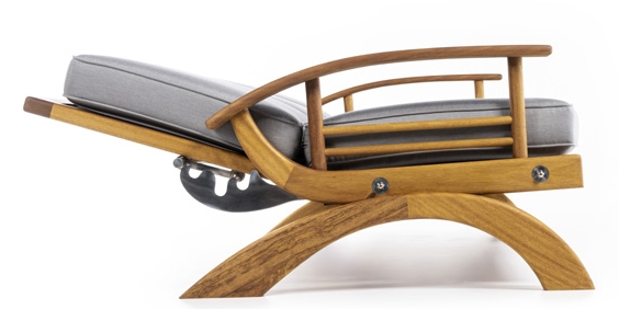 庭用の調節可能な木製椅子