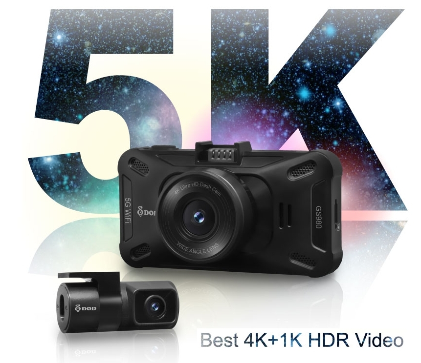 最高のダッシュカム 4k 5k カーカメラ デュアル DOD GS980D