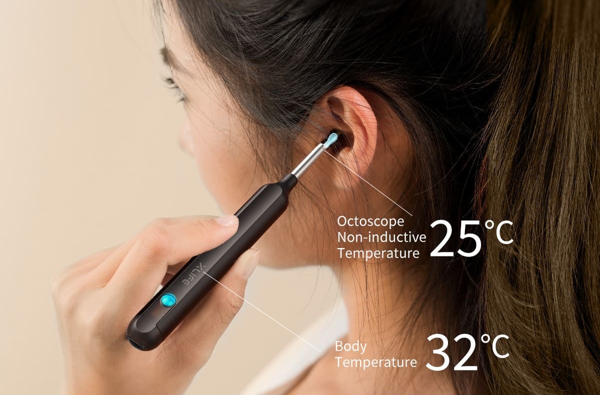 インテリジェントな温度調節機能を備えた耳クリーナー