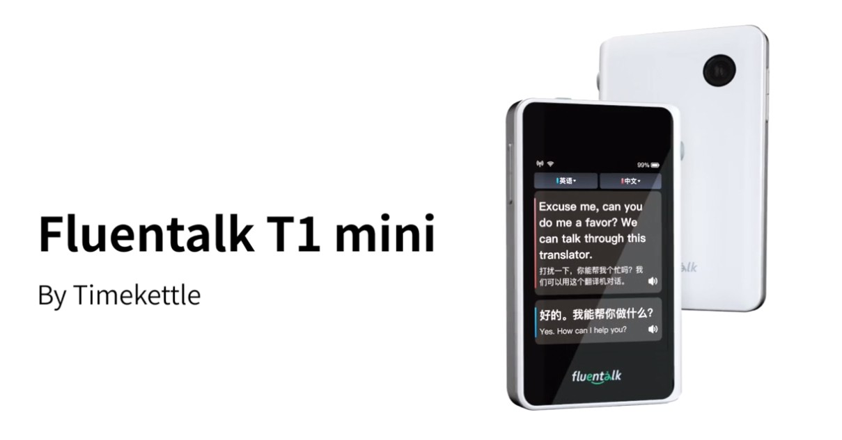 Fluentalk T1 mini Timekettle - ポータブル旅行翻訳機