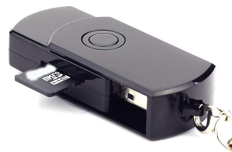 最大 32 GB の SD/TF カードをサポートする USB 隠しスパイ キー カメラ