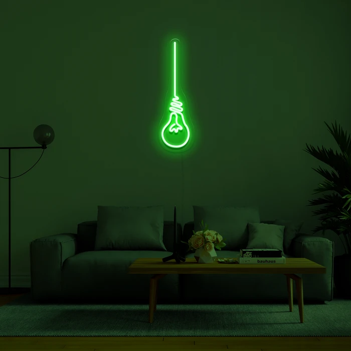 LED 照明付きネオン 3D サイン - 電球