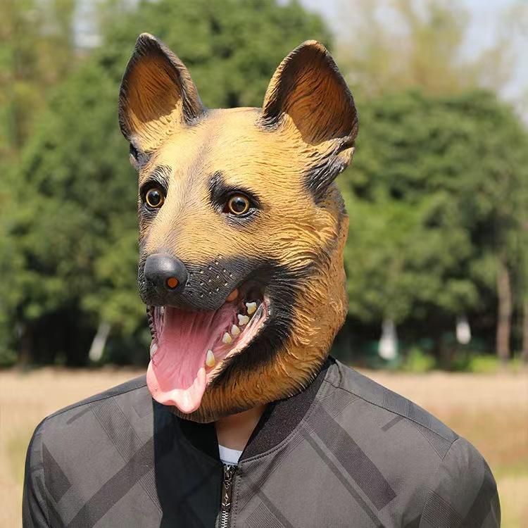 犬のフェイスマスク シリコン ラテックス カーニバル ハロウィン