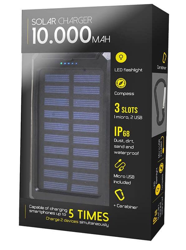 ポータブル ソーラー充電器 10000 mah 携帯電話