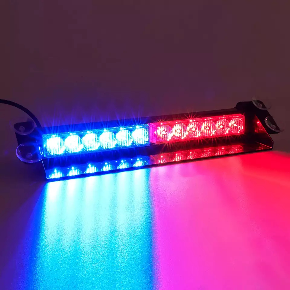 色と点滅スタイルを変更できる、車用の点滅する LED ストロボ ビーコン (ライト)