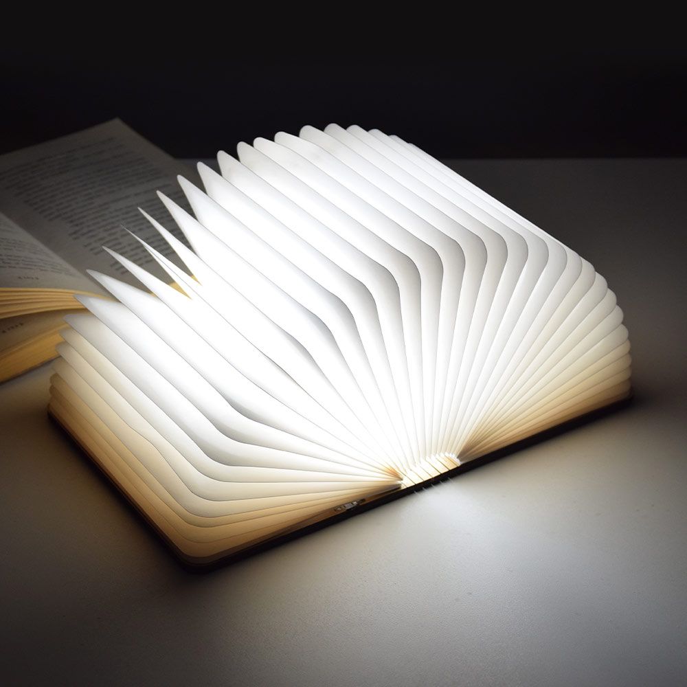 LEDブック - 折り本の形をしたランプ