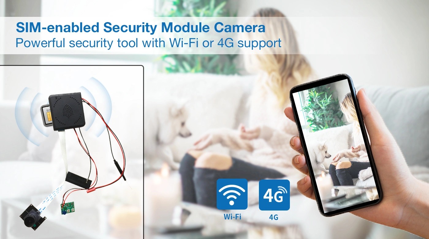 フル HD 隠しピンホール スパイ カメラ 4G SIM サポート