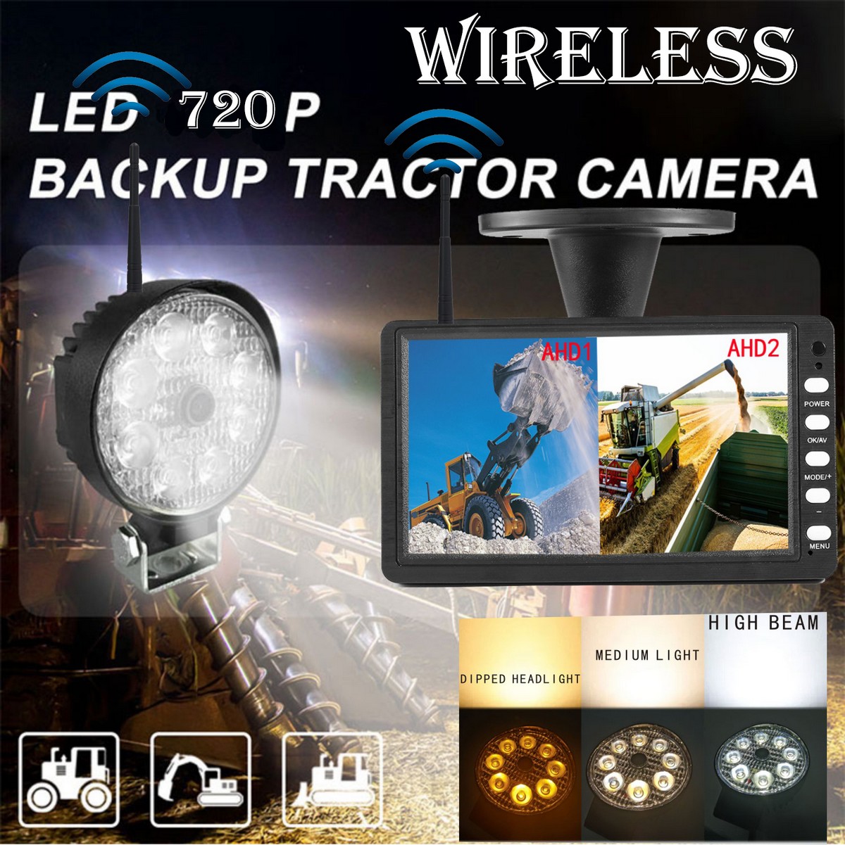 バックアップセット - 強力な白色LEDライトと多くの機能を備えたWifiカメラ