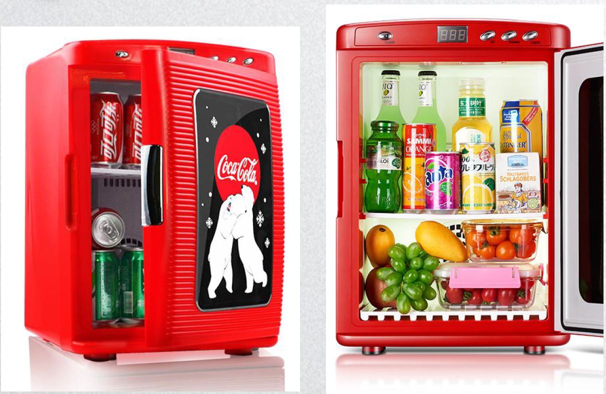 コカ・コーラレッドクーラーを冷蔵庫に入れることができます